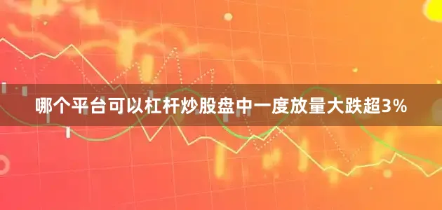 哪个平台可以杠杆炒股盘中一度放量大跌超3%