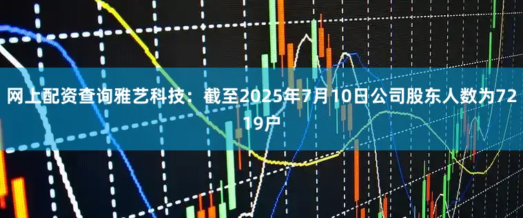 网上配资查询雅艺科技：截至2025年7月10日公司股东人数为7219户