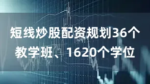 短线炒股配资规划36个教学班、1620个学位